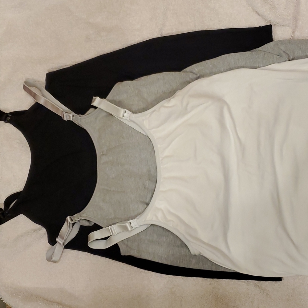 Nursing Clip Down Peplum Camisoles